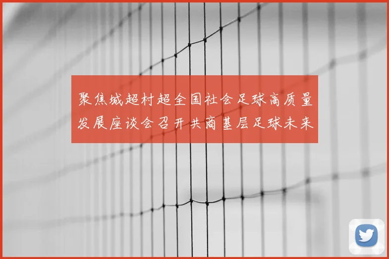 聚焦城超村超全国社会足球高质量发展座谈会召开共商基层足球未来